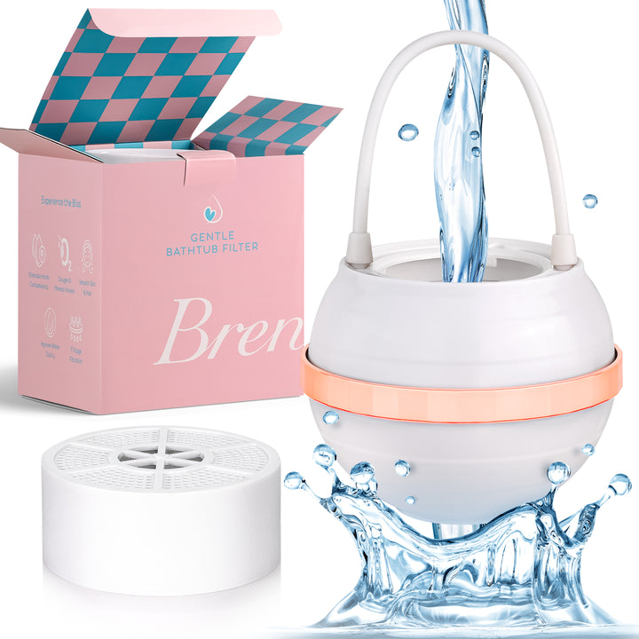 White & Rose Gold - Brenrie Bath Water Filter