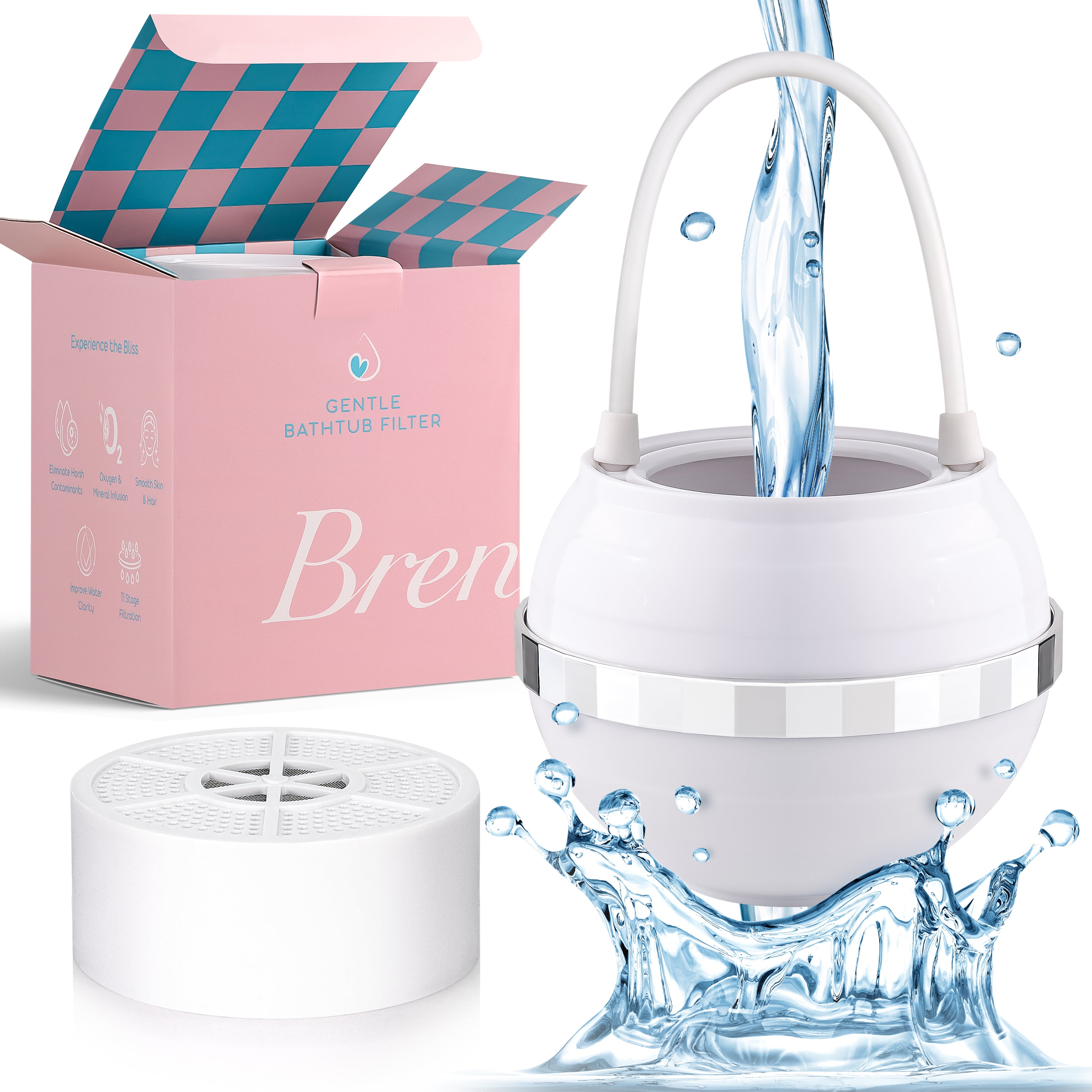 Chrome - Brenrie Bath Ball Water Filter