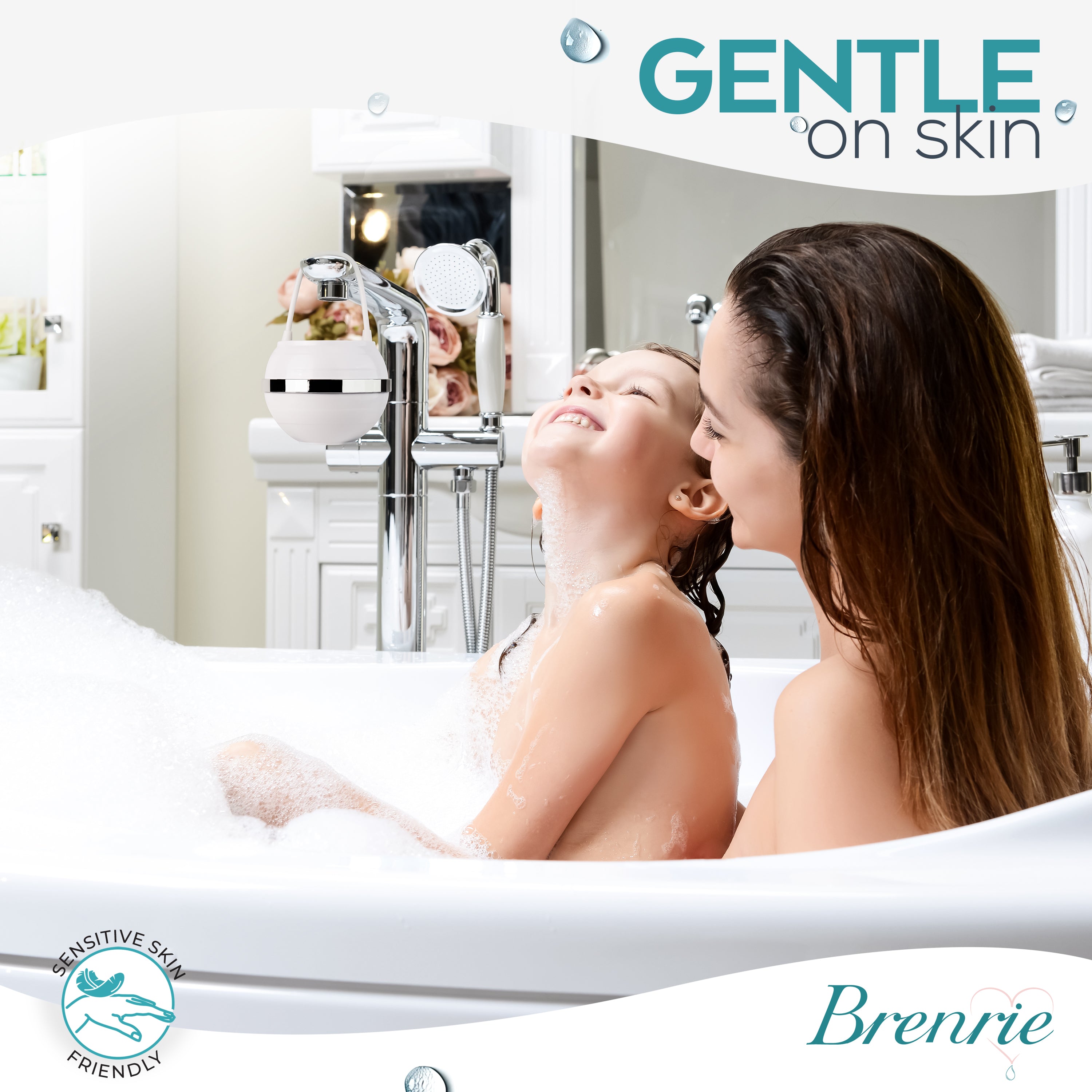 Chrome - Brenrie Bath Ball Water Filter